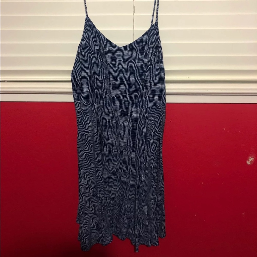Short summer blue dress